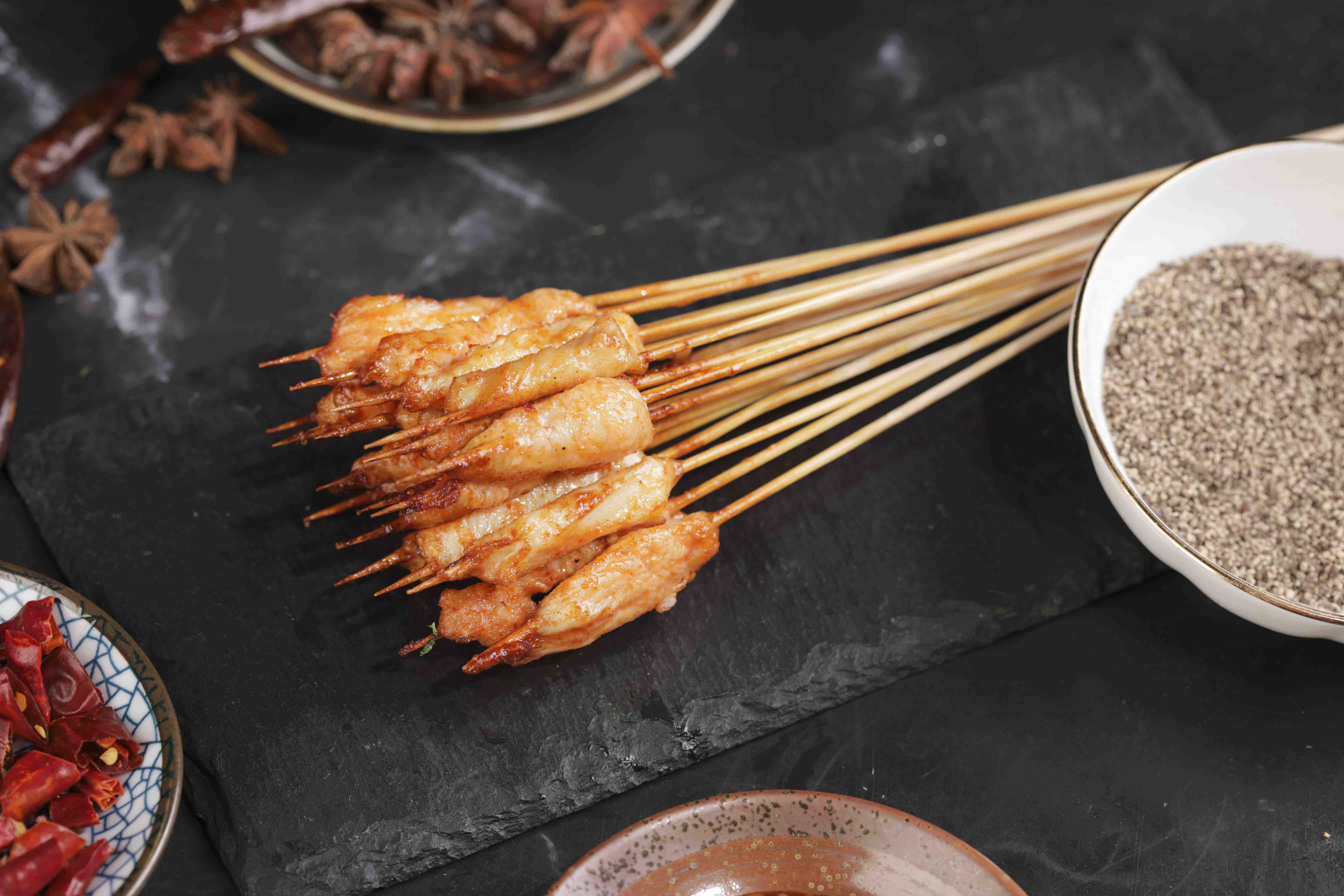 風(fēng)味雞肉串